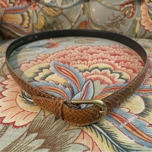 Rayman Ridless Women's Belt Genuine Snakeskin SZ Medium Color brown 32.5”